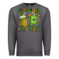 Charcoal Heather St. Patrick's Breakfast of leprechaun Premium Sweatshirt - OliviaCreatesArt