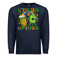 Navy St. Patrick's Breakfast of leprechaun Premium Sweatshirt - OliviaCreatesArt