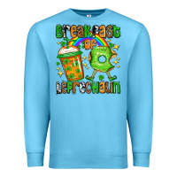 Ocean Blue St. Patrick's Breakfast of leprechaun Premium Sweatshirt - OliviaCreatesArt