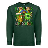 Sports Green St. Patrick's Breakfast of leprechaun Premium Sweatshirt - OliviaCreatesArt