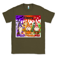 Army Green happy hallothanksmas gnomies Classic Tee - MaliasSmallBusiness