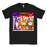 Black happy hallothanksmas gnomies Classic Tee - MaliasSmallBusiness