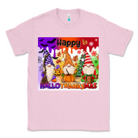 Bubblegum Pink happy hallothanksmas gnomies Classic Tee - MaliasSmallBusiness