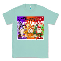 Seafoam happy hallothanksmas gnomies Classic Tee - MaliasSmallBusiness