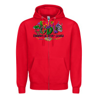 Red cdl mardi gras Zipper Hoodie - CowGirlArtShop
