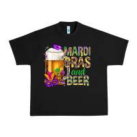 Black Mardi Gras and beer Urban Heavy Tee - BundleAndBundleShop