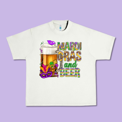 Mardi Gras And Beer Urban Heavy Tee Designed By Bundleandbundleshop