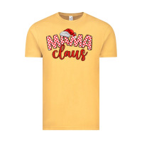 Vintage Mustard Mama Claus Vintage Tee - MaliasSmallBusiness