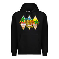 Black sunrise sunburn sunset repeat Premium Hoodie - JahusDesignShop