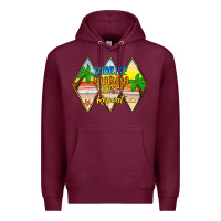 Burgundy sunrise sunburn sunset repeat Premium Hoodie - JahusDesignShop