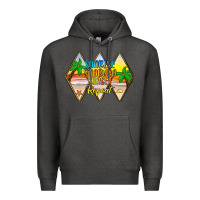 Charcoal Heather sunrise sunburn sunset repeat Premium Hoodie - JahusDesignShop