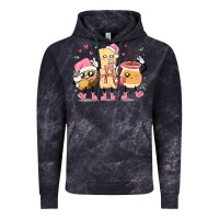Cloud Black mexican christmas pan dulce cartoon characters Vintage Hoodie - MaliasSmallBusiness