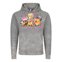 Cloud Rock mexican christmas pan dulce cartoon characters Vintage Hoodie - MaliasSmallBusiness
