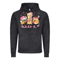 Vintage Black mexican christmas pan dulce cartoon characters Vintage Hoodie - MaliasSmallBusiness