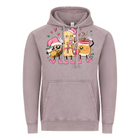 Vintage Zinc mexican christmas pan dulce cartoon characters Vintage Hoodie - MaliasSmallBusiness