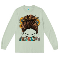Matcha mom life messy bun Long Sleeve Tee - Jasminsmagicworld