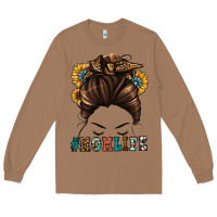 Mom Life Messy Bun Long Sleeve Tee | Teevron