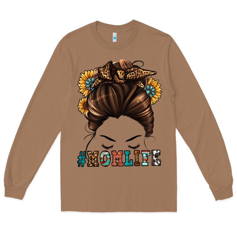 Mom Life Messy Bun Long Sleeve Tee by Jasminsmagicworld | Teevron