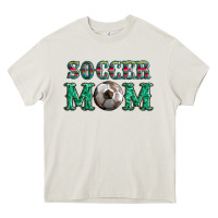Cream soccer mom with leopard ball and serape leopard Heavy Core Tee - Artiststas