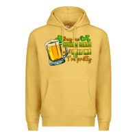Antique Gold Buy me green beer and tell me i'm pretty Premium Hoodie - CowGirlArtShop