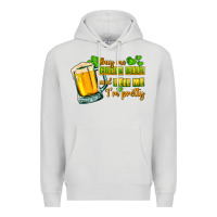 Dove Grey Buy me green beer and tell me i'm pretty Premium Hoodie - CowGirlArtShop