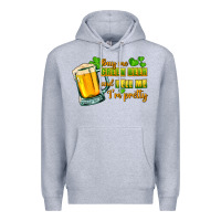 Heather Grey Buy me green beer and tell me i'm pretty Premium Hoodie - CowGirlArtShop