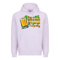 Lilac Buy me green beer and tell me i'm pretty Premium Hoodie - CowGirlArtShop