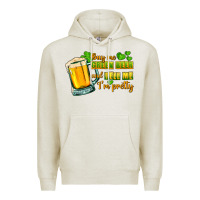 Oatmeal Heather Buy me green beer and tell me i'm pretty Premium Hoodie - CowGirlArtShop