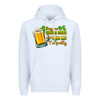 White Buy me green beer and tell me i'm pretty Premium Hoodie - CowGirlArtShop