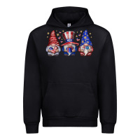 Black American Gnomes Urban Hoodie - CowhideDigitalArt