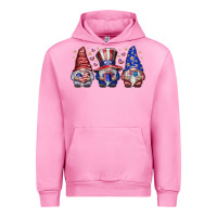 Fuchsia Pink American Gnomes Urban Hoodie - CowhideDigitalArt