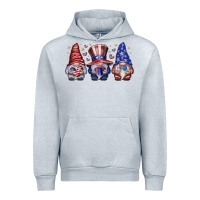 Heather Grey American Gnomes Urban Hoodie - CowhideDigitalArt