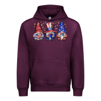 Mauve Wine American Gnomes Urban Hoodie - CowhideDigitalArt