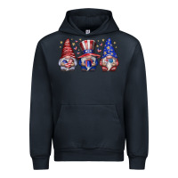 Navy American Gnomes Urban Hoodie - CowhideDigitalArt