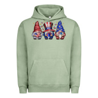 Pigment Oil Green American Gnomes Urban Hoodie - CowhideDigitalArt