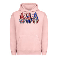 Pigment Salmon American Gnomes Urban Hoodie - CowhideDigitalArt