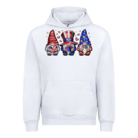White American Gnomes Urban Hoodie - CowhideDigitalArt