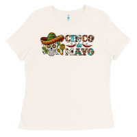 Bone cinco de mayo skull Ladies Tee - BarkalooDesign