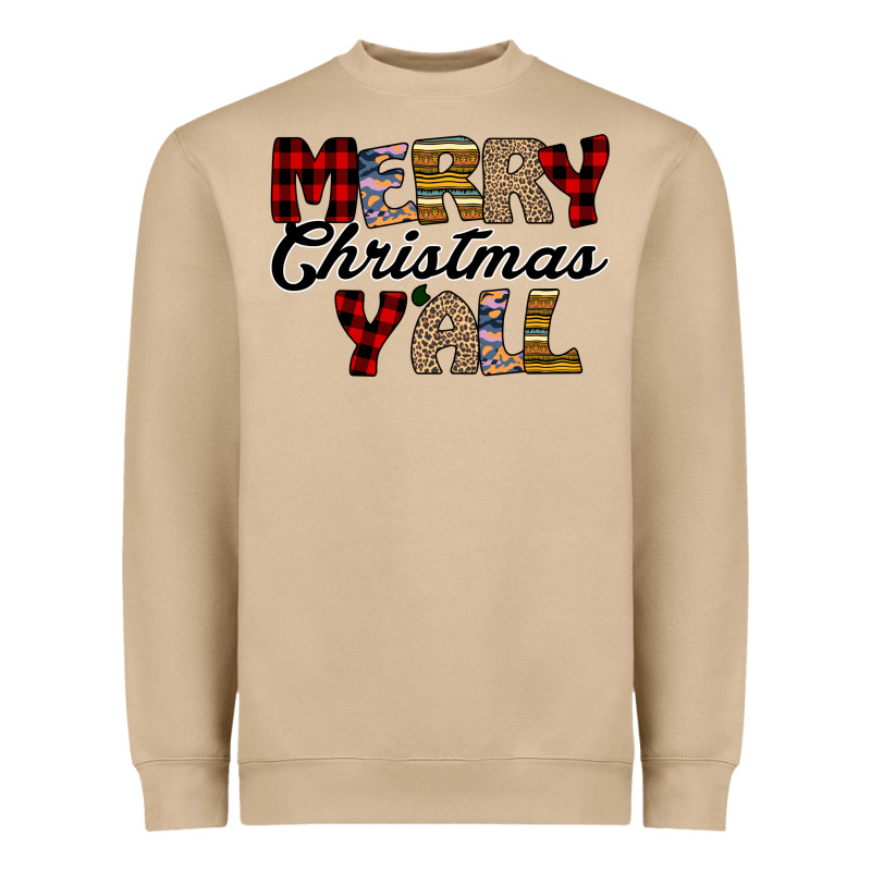 Merry Christmas Y'all Heavyweight Sweatshirt by Bettercallsaul | Teevron