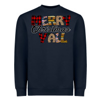 Navy Merry Christmas Y'all Heavyweight Sweatshirt - Bettercallsaul