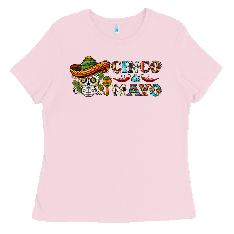 Cinco De Mayo Skull Ladies Tee by BarkalooDesign | Teevron