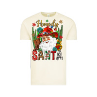 Vintage Arctic Howdy Santa Vintage Tee - NancyCooperArtShop