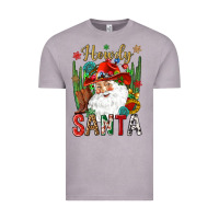 Vintage Zinc Howdy Santa Vintage Tee - NancyCooperArtShop