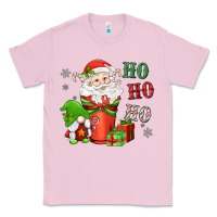 Bubblegum Pink ho ho ho gnome santa coffee cup Classic Tee - MaliasSmallBusiness