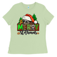 Matcha merry slothmas Ladies Tee - Jasminsmagicworld