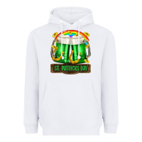 White St. Patrick's Day beer Heavyweight Hoodie - OliviaCreatesArt