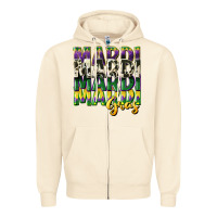 Sandshell cowhide mardi gras Zipper Hoodie - CowGirlArtShop