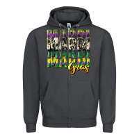 Smoke cowhide mardi gras Zipper Hoodie - CowGirlArtShop