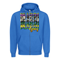 True Royal cowhide mardi gras Zipper Hoodie - CowGirlArtShop