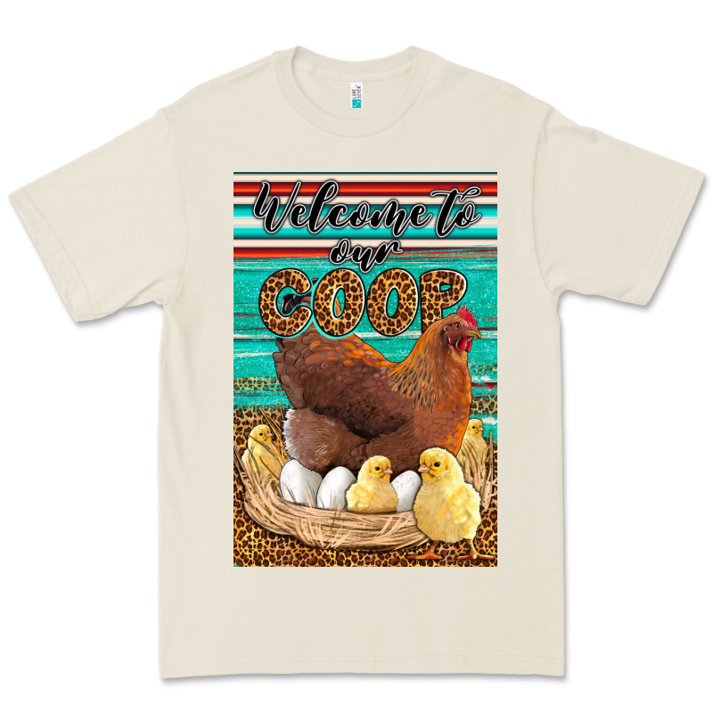 Western Welcome To Our Coop Premium Tee by LillyAllenDesigns | Teevron